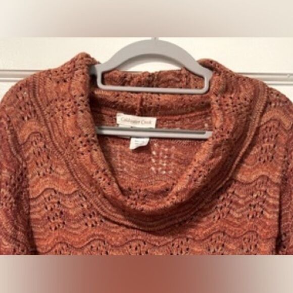 Coldwater Creek Lightweight Knit Top Burnt Orange Size Small (Fits 8/10) - Picture 2 of 5